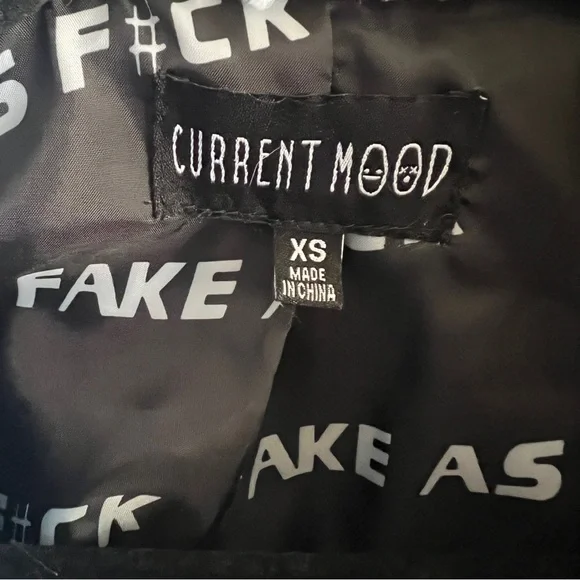 Dolls Kill Current Mood Daydream Delirium Faux Fur Jacket - Picture 3 of 4